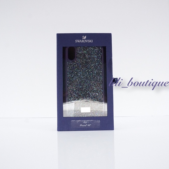 NIB New Swarovski 5478874 Glam Rock Smartphone Case Cover iPhone XR Purple Multi - Picture 8 of 10